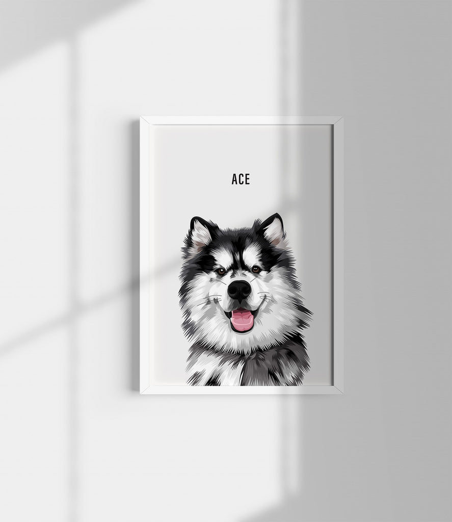 pet portrait off white